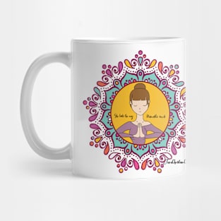 "That Friend with Bangs" joke graphic Mug